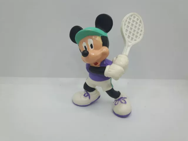 BULLYLAND WALT DISNEY da BARBAPUFFO-  TOPOLINO TENNIS    vintage