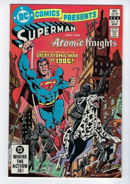 DC Comics Presents # 57 Superman & The Atomic Knights Atomic War of 1986 NM-/VF+