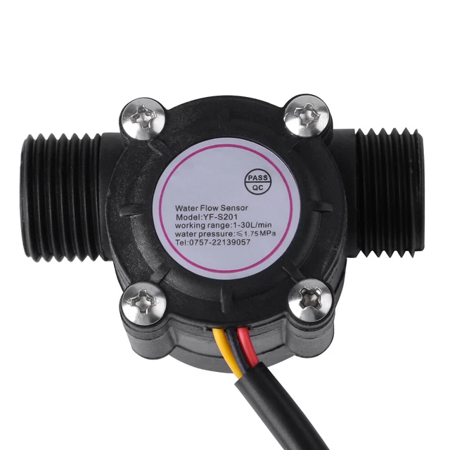 High precision water flow sensor DN15 4 tube Hall flowmeter pulse flow sensor