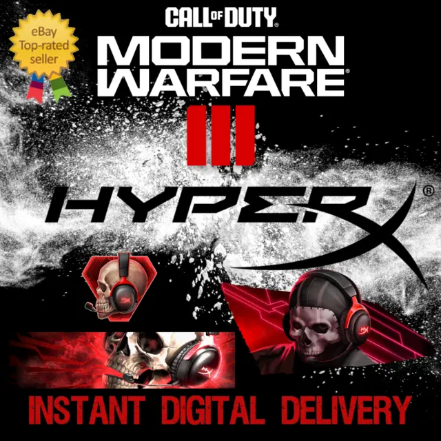 HyperX Bundle MW3 Vinyl/Emblem/Calling Card Call Of Duty Modern Warfare III 3 ✨