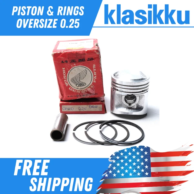 Honda  XL 100 1976-1977 CB100 K3 Piston & Ring + Pin Size 0.25 Nos 13102-384-000