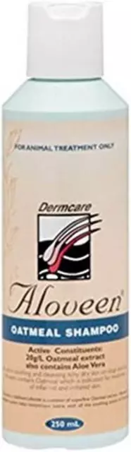 Dermcare Aloveen Dog Shampoo Aloe Vera and Oatmeal 250ML FREE DELIVERY AND FAST