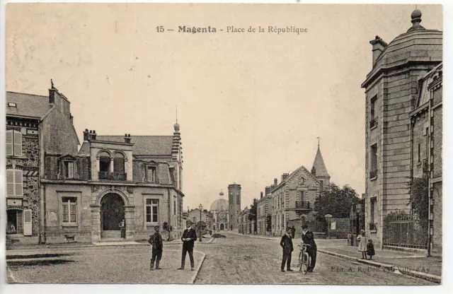 MAGENTA Epernay Dizy  - Marne - CPA 51 - Place de la république