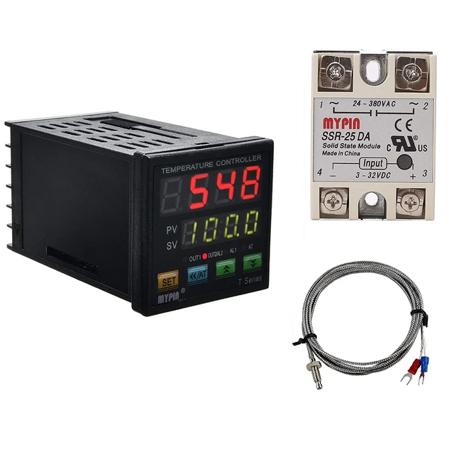 PID TEMPERATURE CONTROLLER Meter Indicator, Jaybva Digital Programmable ...
