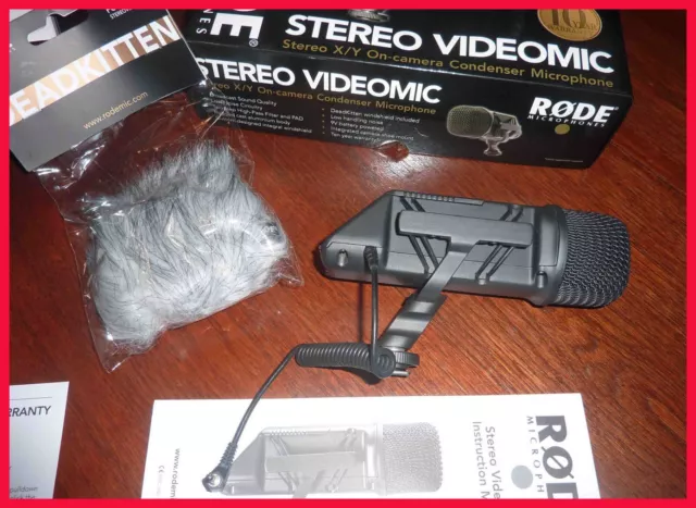 Microphone RODE Stéréo VIDEOMIC Directionnel - NEUF