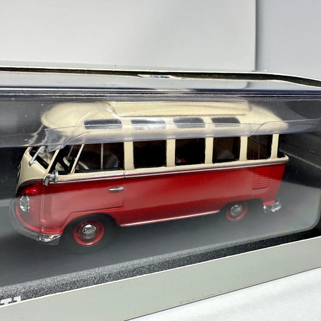 Schuco 1/43 Volkswagen T1 Samba Bus – Vert Et Beige, Miniature De Collection