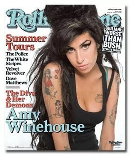 AMY WINEHOUSE POSTER Rolling Stone Cover RARE HOT NEW - PRINT IMAGE PHOTO