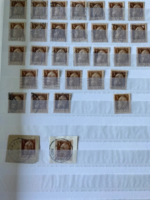 Briefmarken, Bayern, Luitpold, blaues Einsteckalbum, für Stempelsammler, topp!!!