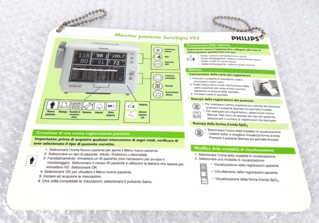 Philips Suresigns Vs3 Vital Signs Monitor Quick Reference Guide
