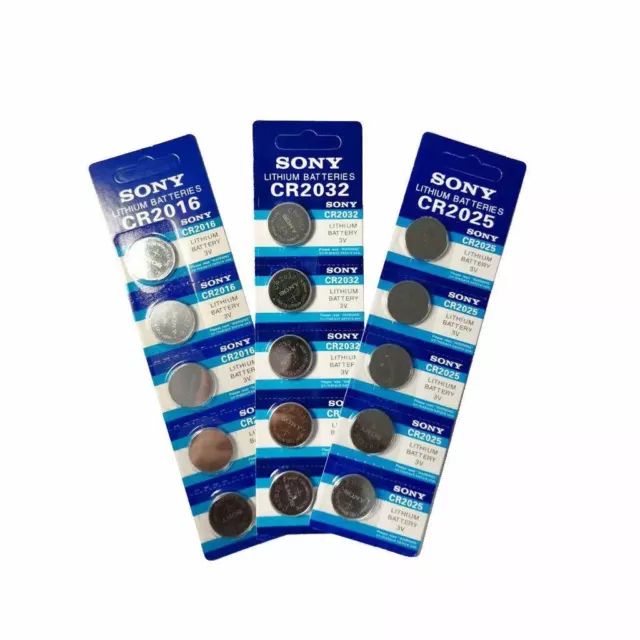 Sony CR2032 CR2016 CR2025 Button Cell 3V Lithium Cell Bulk Sale Exp2027 2