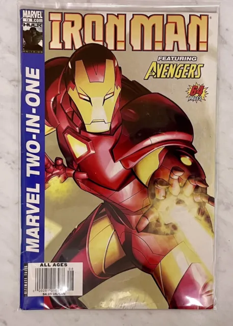 Marvel Two-in-One No 12 (Aug 2008) Iron Man Newsstand Variant Marvel Comics