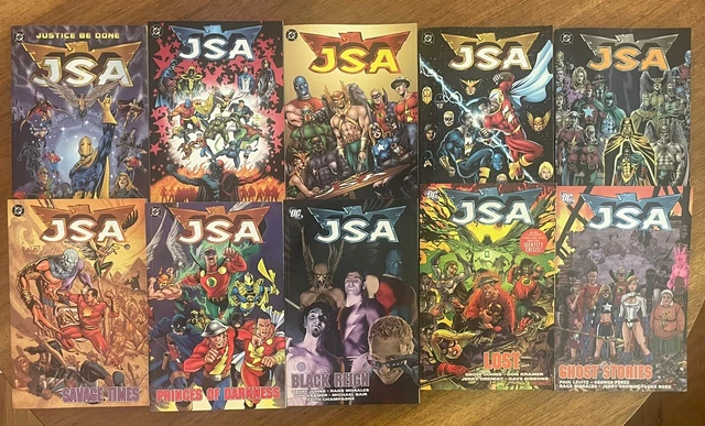 JSA 10 TPB Lot Vol 1-9, 12 (2000) DC ~ Justice Be Done, Darkness Falls, Lost