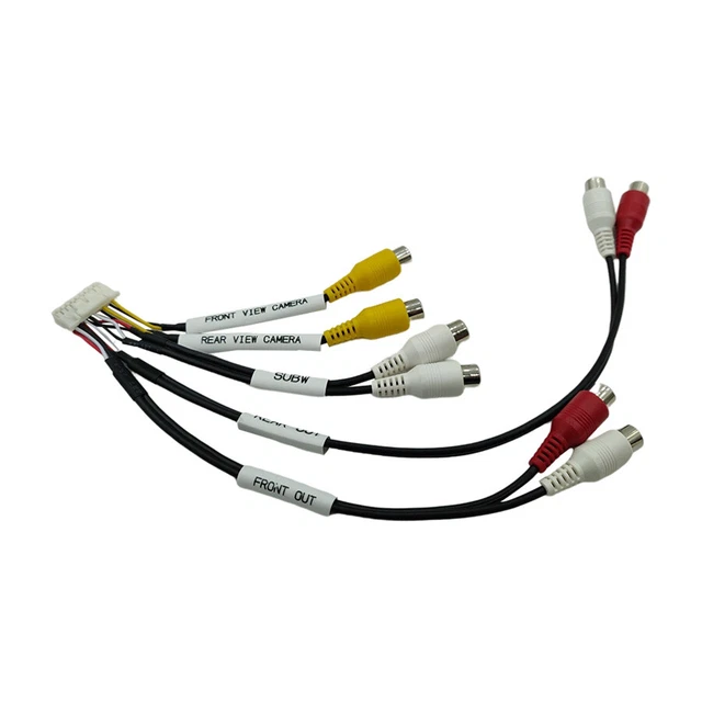 For ILXW650 ILX-W650 ILX-W650E Front RCA Harness Cable Wire Connector Adapter