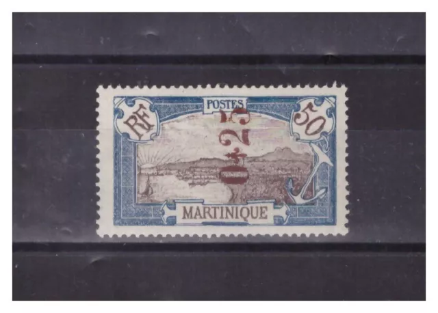Martinique  N° 110   .Variete Fleuron Au Milieu  Signe Brun  Neuf  * . Superbe .