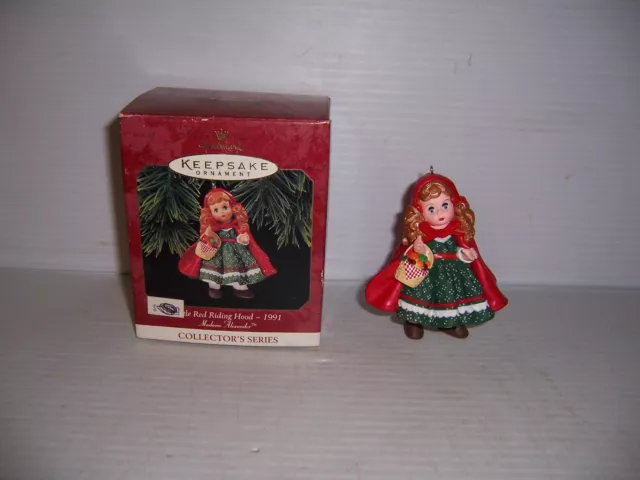 1997 Hallmark Keepsake Ornament Little Red Riding Hood-1991 Madame Alexander NEW