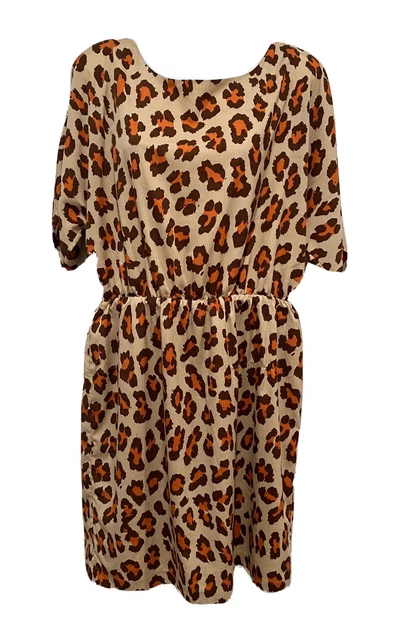 W118 by Walter Baker Womens Cheetah Print Dress Size Large