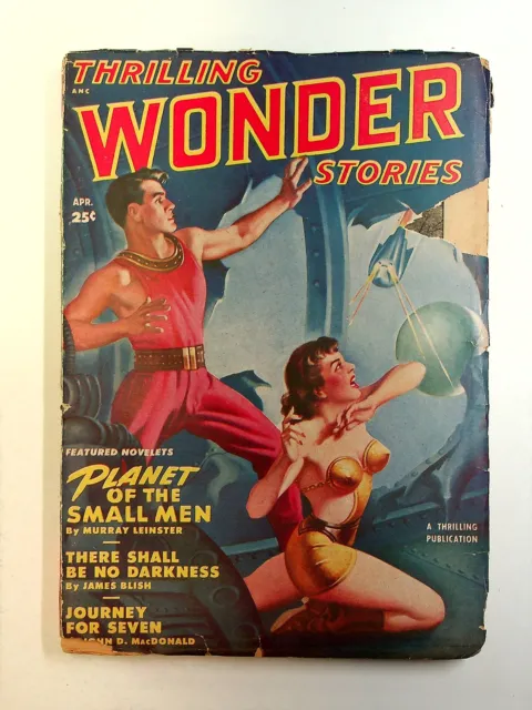 Thrilling Wonder Stories Pulp Apr 1950 Vol. 36 #1 GD/VG 3.0 TRIMMED