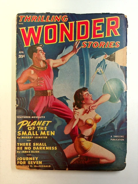 Thrilling Wonder Stories Pulp Apr 1950 Vol. 36 #1 GD/VG 3.0 TRIMMED