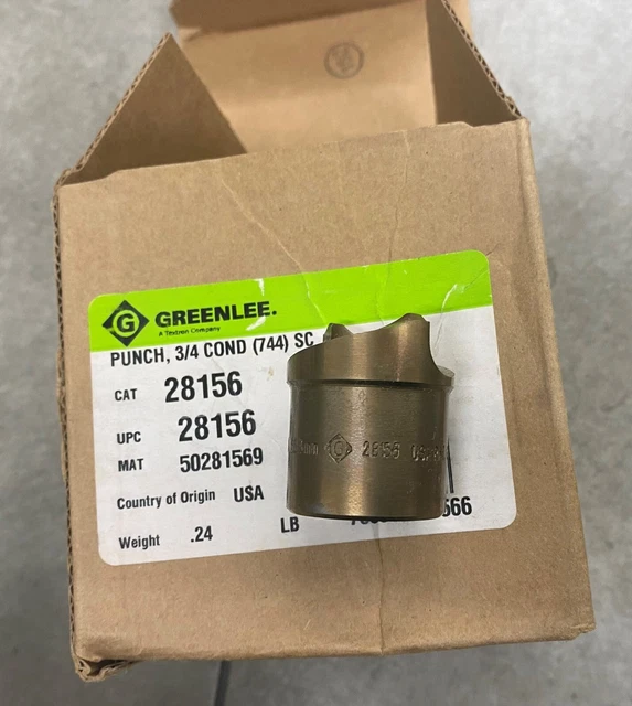 Greenlee 28156 SLUG SPLITTER 3/4" Conduit Size Punch