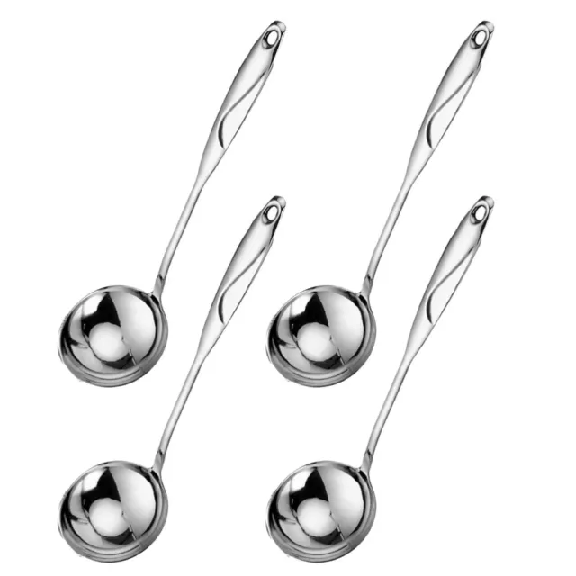 4 Pcs Gadget De Cuisine Cuillères En Acier Inoxydable Fondue