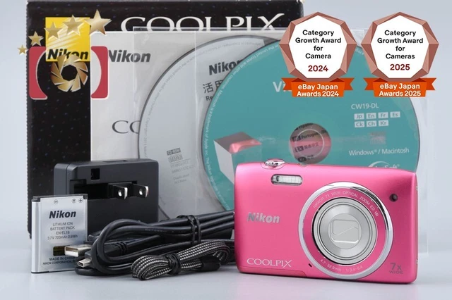 Nikon Coolpix S3500 Violet, 20,1 Mp, Appareil Photo Compact Reconditionné, Avec Carte SD