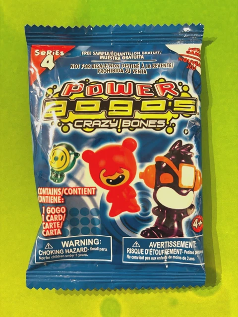 gogos crazy bones booster box Piuess Power GoGo's - Series 4-2 Pack Set- Each Pack of 2 Figures & 2 Stickers Each pack contains 3 random Crazy Bones. Contents of my sealed booster