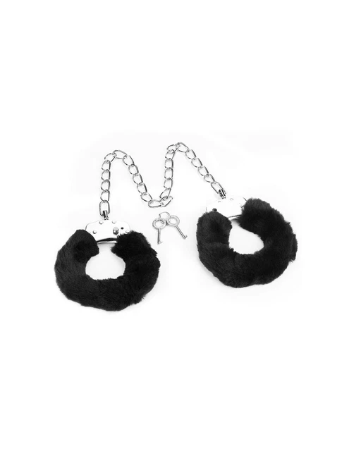 Esposas Tobillos con Pelo Negro