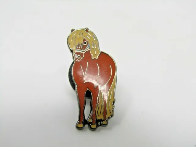 Brown Horse Pin Vintage Collectible