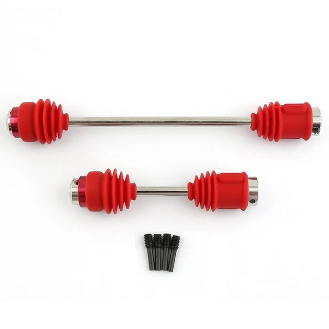 Albero motore centrale in acciaio metallo CVD 5151R con stivali antipolvere per 1/10 E-Maxx EP3