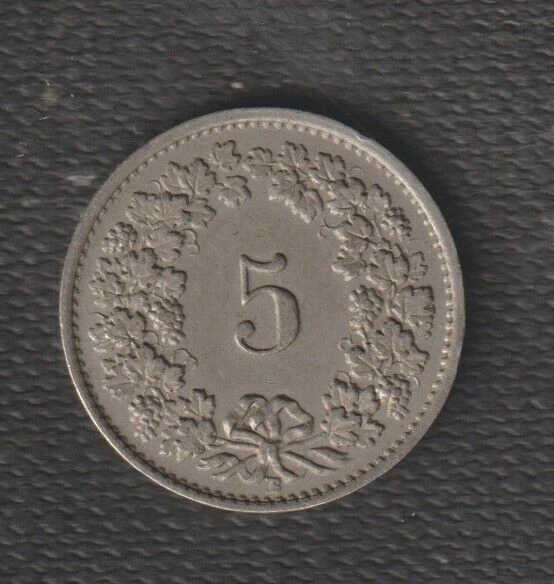 Switzerland Coins-5 Rappen 1932 Circulated
