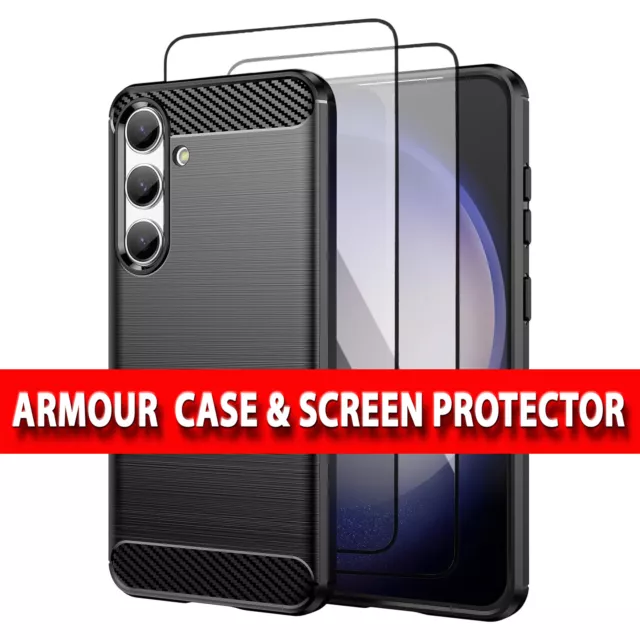 Case For Samsung Galaxy S24, S24 Ultra, S24 Plus Shockproof Hybrid Rugged Cover