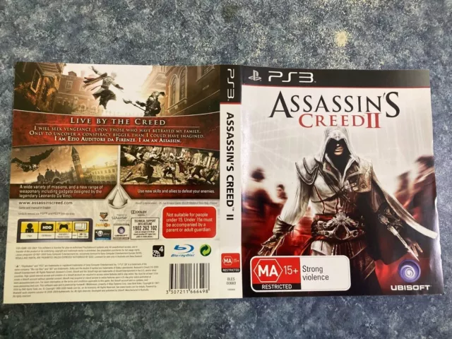 ASSASSIN'S CREED II Playstation 3 PS3 Game VGC Complete With