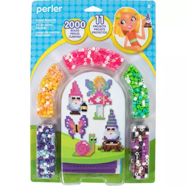 Fairy and Gnome Perler Fused Bead Kit makes 7 Projects