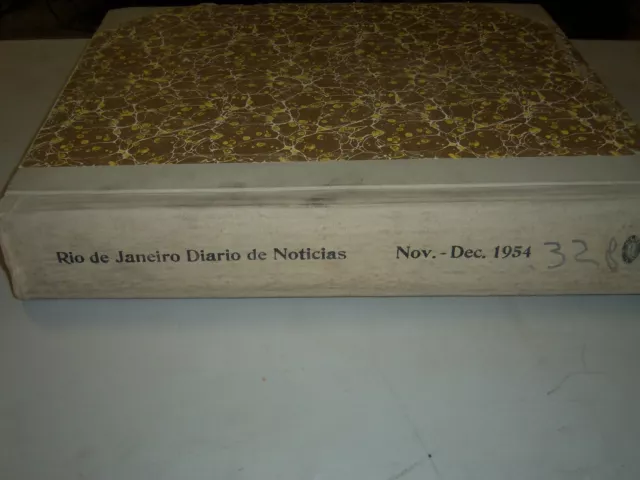 1954 Nov-Dec Rio De Janeiro Diario Newspaper Bound Volume - Spanish - Bv 65