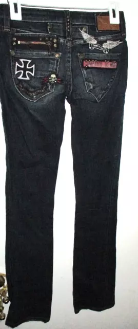 Robin’s Jean Rock N’ Roll Jeans Straight Leg Low Rise Women Size 25 x 32