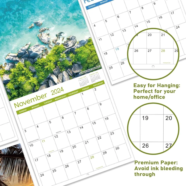 CALENDAR 20242025 Wall Calendar 20242025, Jul. 2024 Dec. 2025, 12