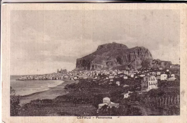 Cartolina  Antica  Cefalu'  Fp  Viaggiata  1932 Panorama