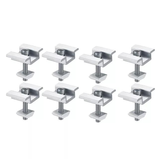 8Pack Solar Panel Mounting Brackets, Solar Panel End Clamps, Centre Clamps,9050