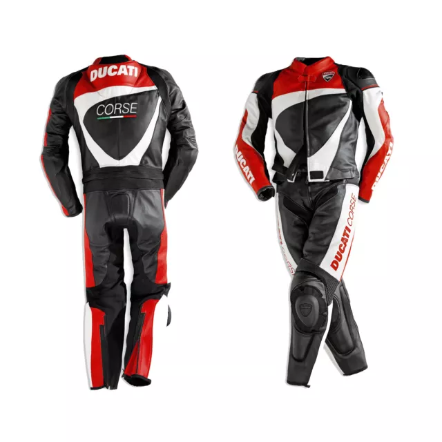 Ducati Racing Suit Cowhide Leather Motorbike/Motorcycle Sports Biker Men Suit