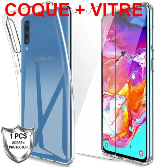 COQUE pour GALAXY A50 A70 A40 A20e A10 VERRE TREMPÉ ÉCRAN VITRE