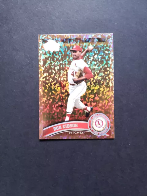 2011 Topps Series Baseball Cognac Diamond Anniversary Bob Gibson #645