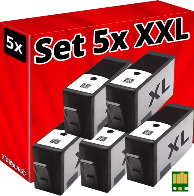 5x Chip Cartucce per HP-364-XL 510 5514 5515 5520 5522 5524 6510 6520 7510 7520