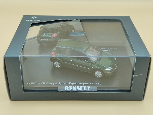 Renault Mégane 2 sport coupé 2.0 16v verte de 2003 – Bernard Miniatures