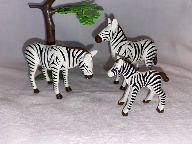 PLAYMOBIL SAVANE REPORTAGE Reporters Safari Lion Zèbres Rhinocéros