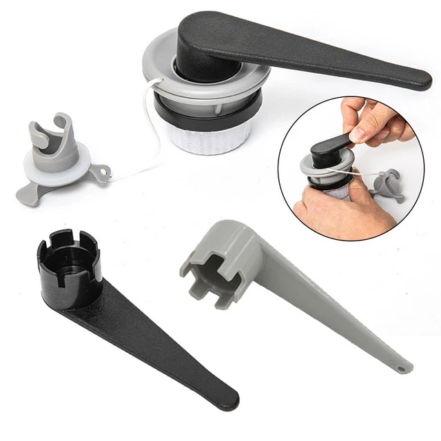 Clé De Soupape D'air Pour Bateau Gonflable/canoë - Lot De 2, En TPU Noir, Léger Et Durable