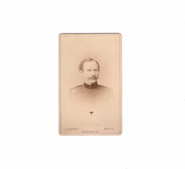 CDV Foto Soldat - Berlin 1880er