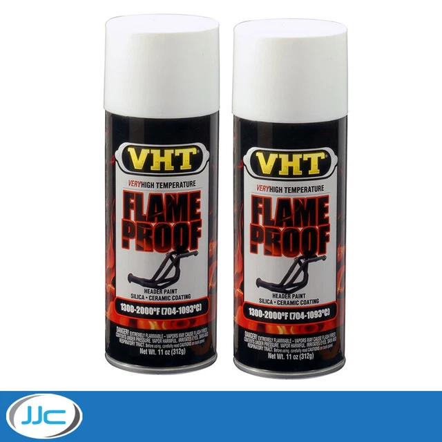 2 x 312 g - Vernice spray ignifuga ad altissima temperatura VHT - Bianco