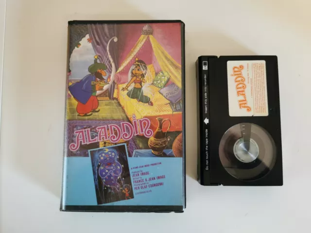 Aladdin Cartoon Pre Cert Betamax Video Cassette Video media Ltd.