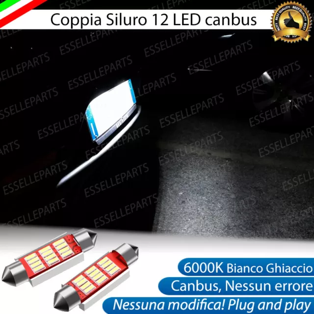 Lampade Luci Targa Opel Zafira A Canbus Siluro C5W 12 Led 6000K No Error