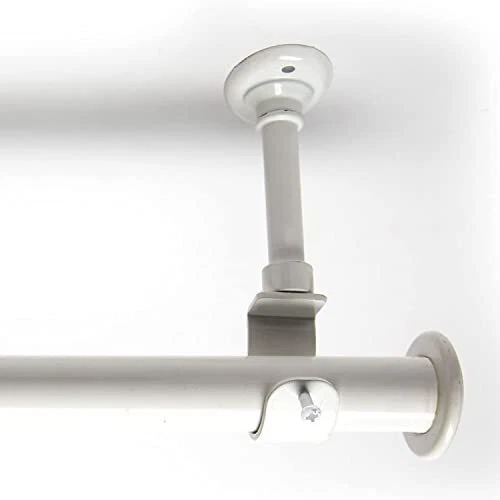 Ceiling Mount Hanging Curtain Rod - Wall Mounted Curtain Rod with Bracket - L...